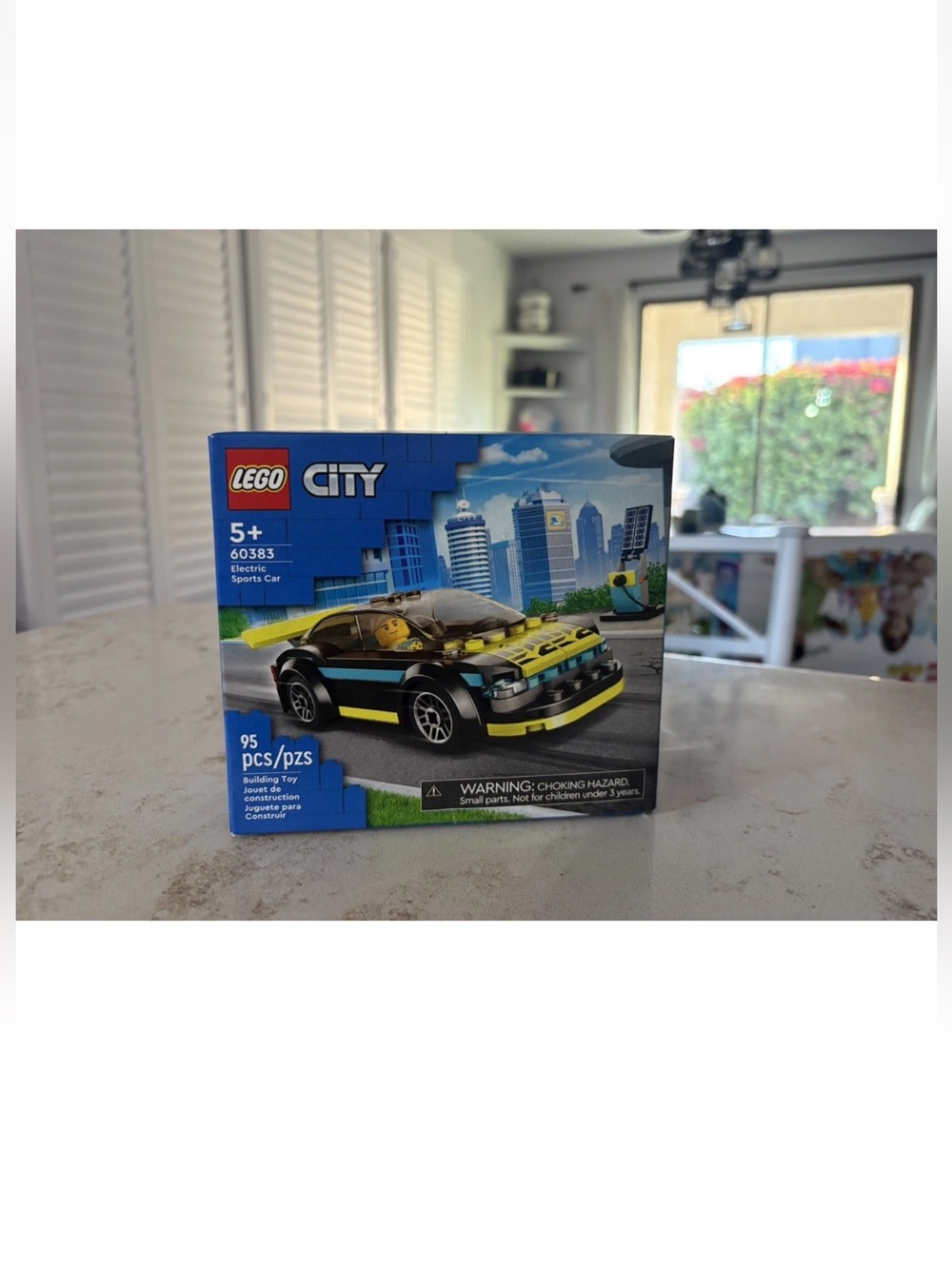 LEGO City 60383 Electric Sports Car Toy Race Car Building Kit